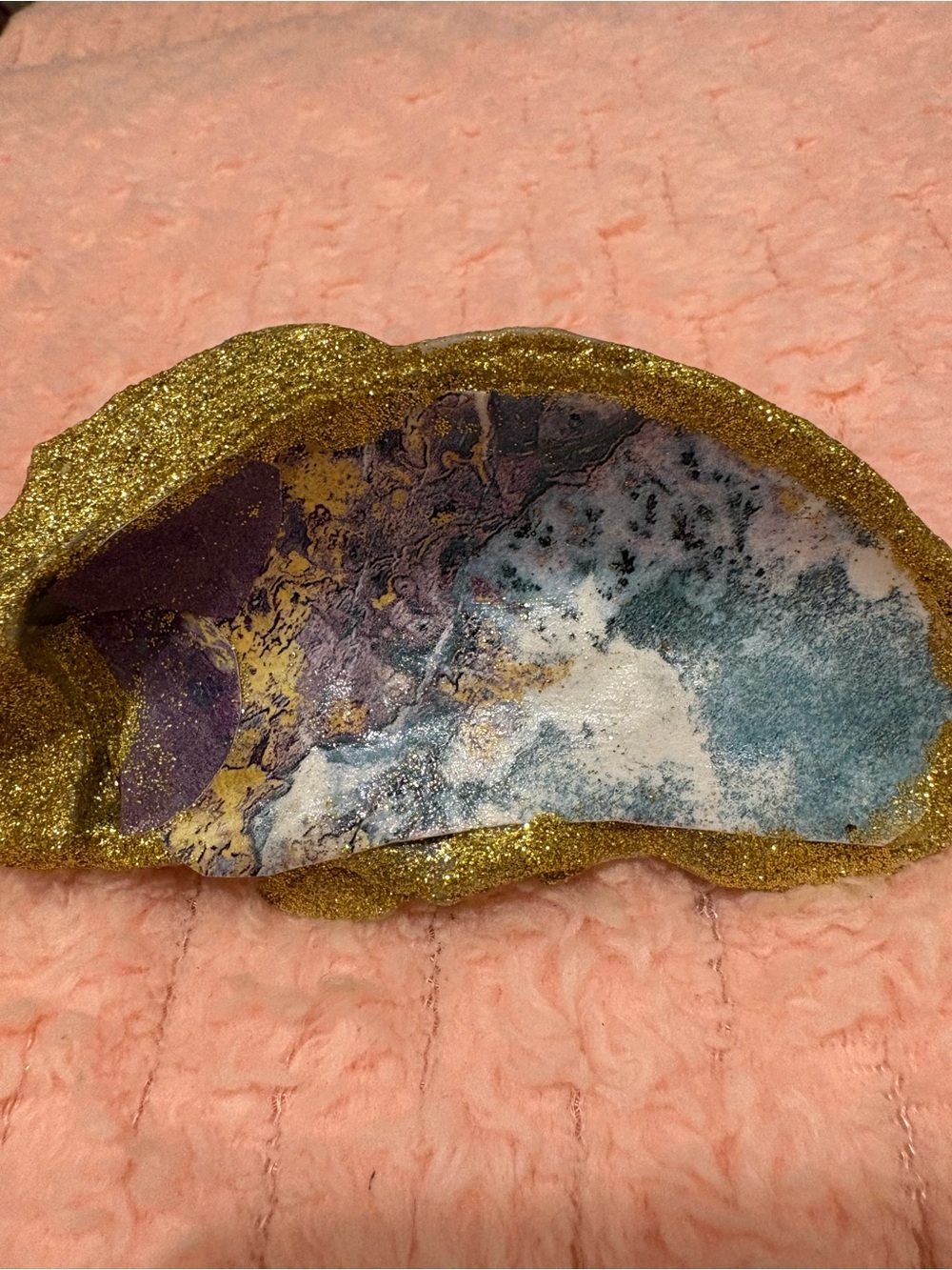 Handcrafted, jumbo oyster trinket dish